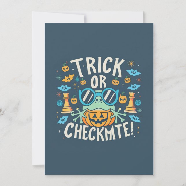 Chess Halloween Einladung (Vorderseite)