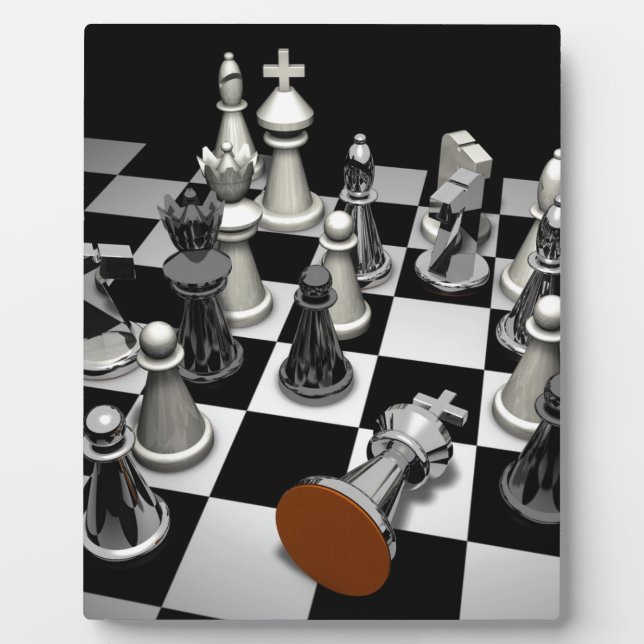 Chess Jigsaw Puzzle Fotoplatte (Vorderseite)