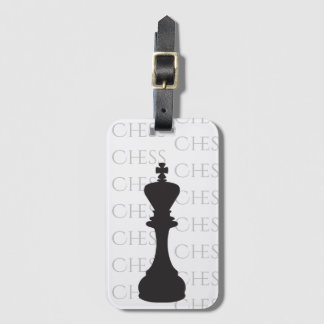 Chess King Classic Piece Modern Black Gepäckanhänger