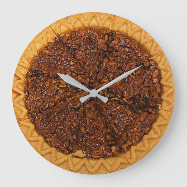 Chess Pie Time Große Wanduhr (Vorderseite)