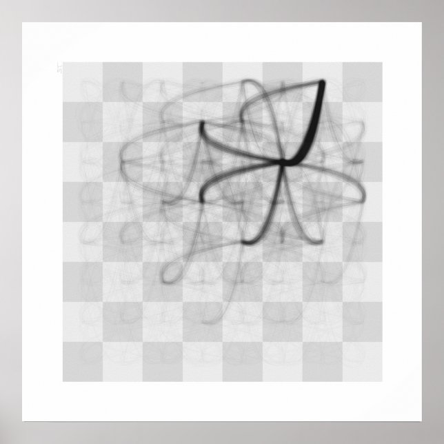 Chess Piece Journeys (Black King's Knight) Poster (Vorne)