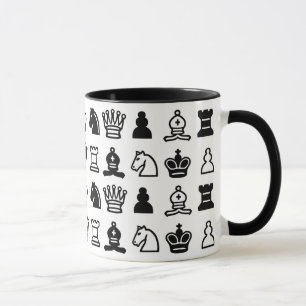Chess Piece Muster Tasse