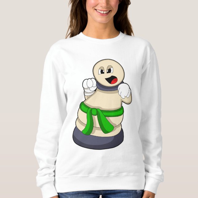 Chess piece Pawn at Chess Sweatshirt (Vorderseite)