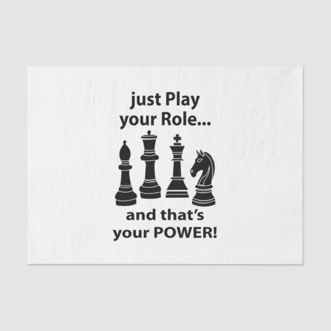 Chess Pieces Player Geburtstag Seidenpapier (Vorderseite)