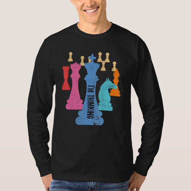 Chess Pieces s I m Thinking s  Grand Master T-Shirt (Vorderseite)