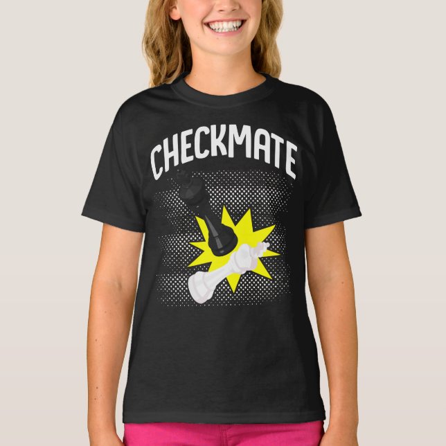 Chess Player Checkmate Club Team T-Shirt (Vorderseite)