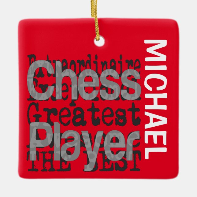 Chess Player Extraordinaire CUSTOM Keramikornament (Vorderseite)
