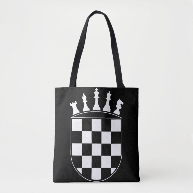 Chess Player Ohrs for Croats Croatian Flag Chess (Vorderseite)