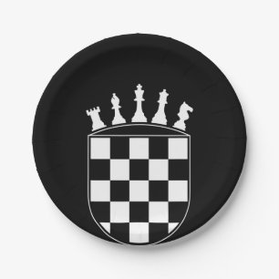 Chess Player Ohrs for Croats Croatian Flag Chess Pappteller