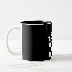 Chess Player Ohrs for Croats Croatian Flag Chess Zweifarbige Tasse