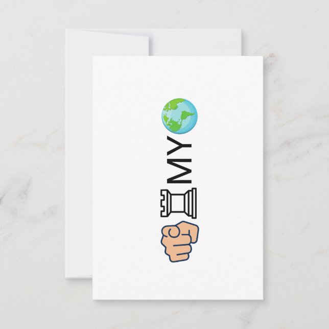 Chess player thank you card dankeskarte (Vorderseite)