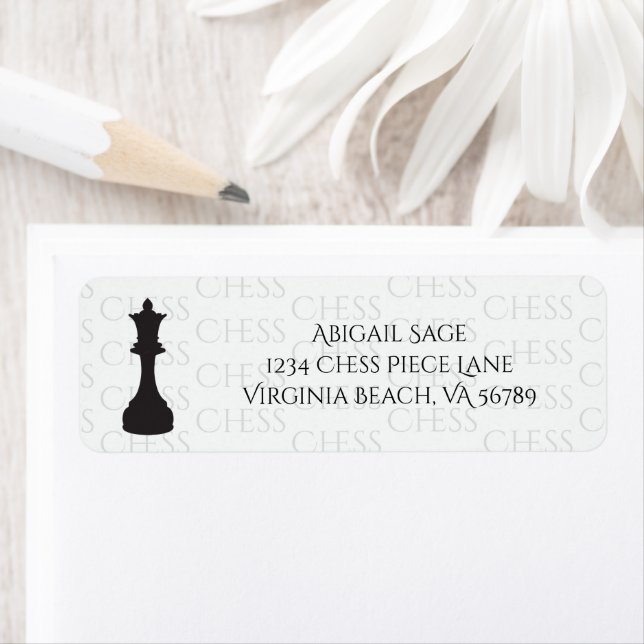 Chess Queen Classic Piece Moderne Adresse (Insitu)