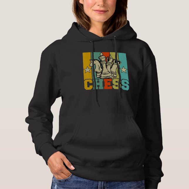 Chess Retro Graphic Chess Player Checkmate Board G Hoodie (Vorderseite)