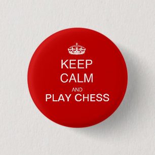 CHESS - Ruhe behalten und Schachrot spielen Button