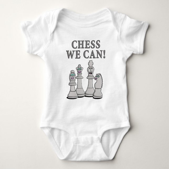 Chess we can baby strampler (Vorderseite)