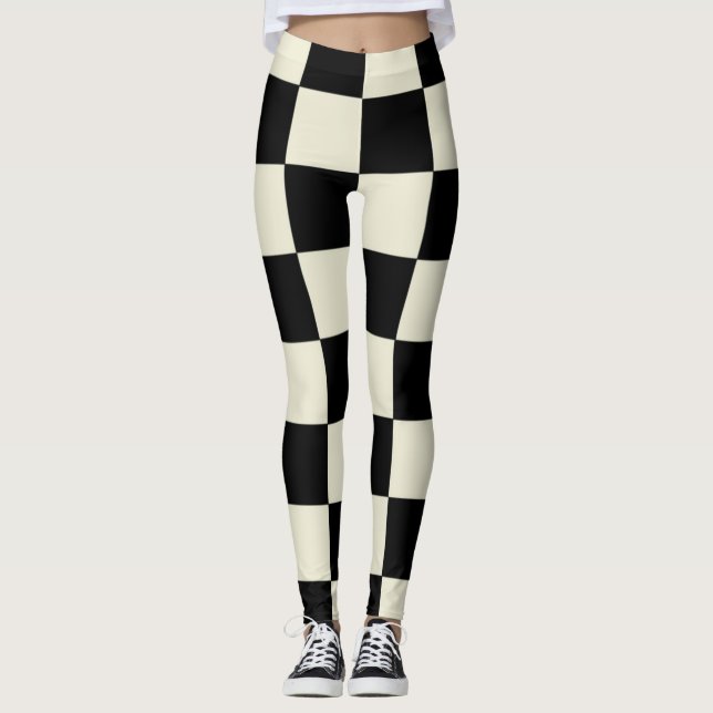 Chessboard lecna leggings (Vorderseite)