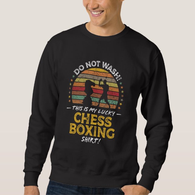 Chessboxing Chess Boxer Quote Graphic Sweatshirt (Vorderseite)