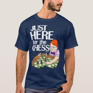 Chesscom einfach hier für den Schachfreund Nerdy F T-Shirt