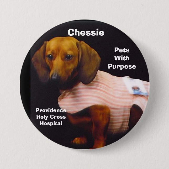 Chessie Haustiere mit Zweck Button (Vorderseite)