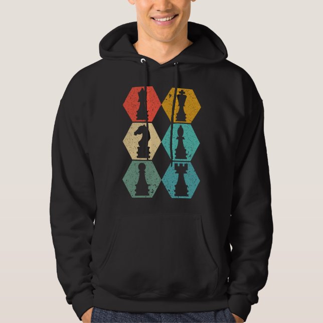 Chessmen Chess Figure Pawn Player Hoodie (Vorderseite)