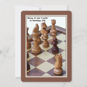 Chessmen Geburtstagsparty Einladung