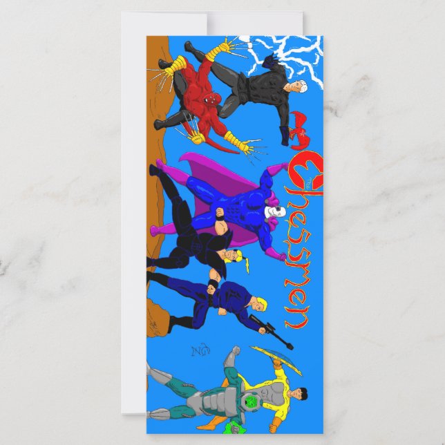 Chessmen Rackcard/Lesezeichen (Vorderseite)