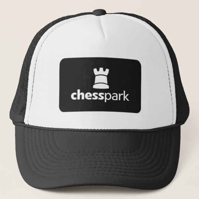 Chesspark_Logo_bw Truckerkappe (Vorderseite)