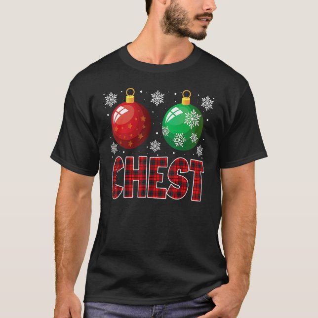 Chest Nuts Christmas   Matching Couple Chestnuts 1 T-Shirt (Vorderseite)