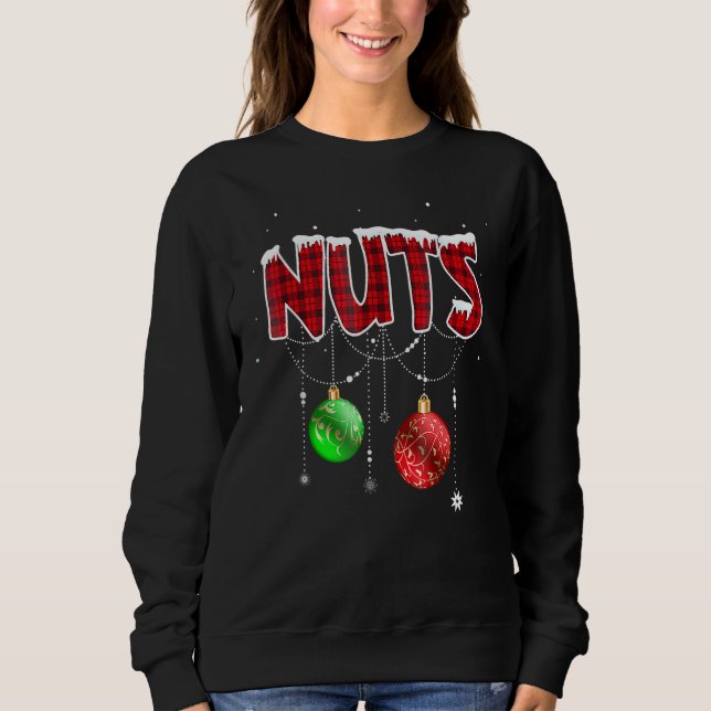 Chest Nuts Christmas   Matching Couple Chestnuts 2 Sweatshirt (Vorderseite)