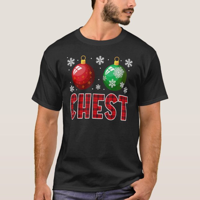 Chest Nuts Christmas   Matching Couple Chestnuts 2 T-Shirt (Vorderseite)