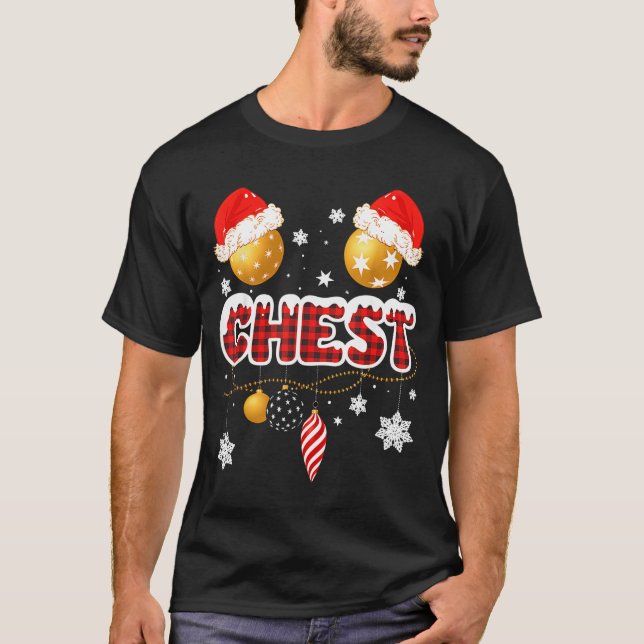 Chest Nuts Christmas Matching Couple Chestnuts  T-Shirt (Vorderseite)