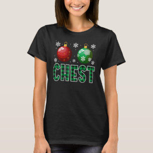Chest Nuts Christmas T Shirt Matching Paar Chest