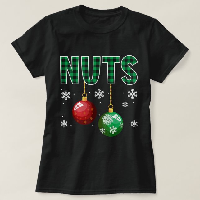 Chest Nuts Christmas T Shirt Matching Paar Chest (Design vorne)