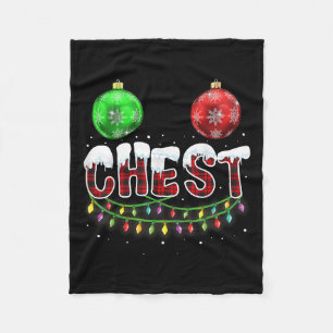 Chest Nuts Christmas T Shirt Matching Paar Chest Fleecedecke