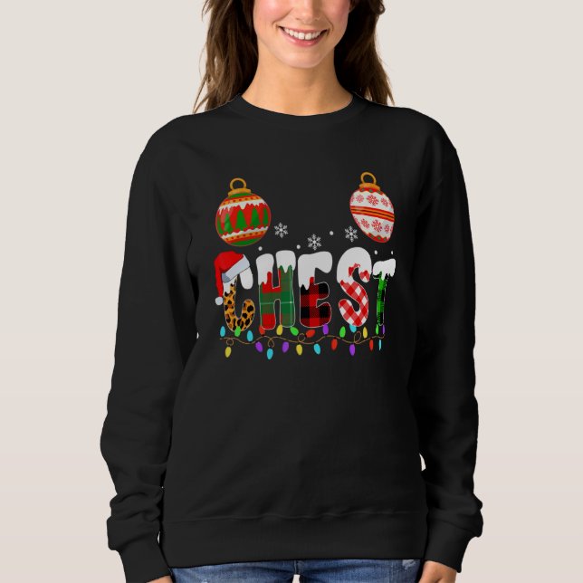Chest Nuts Couples Christmas Chestnuts Adult Match Sweatshirt (Vorderseite)