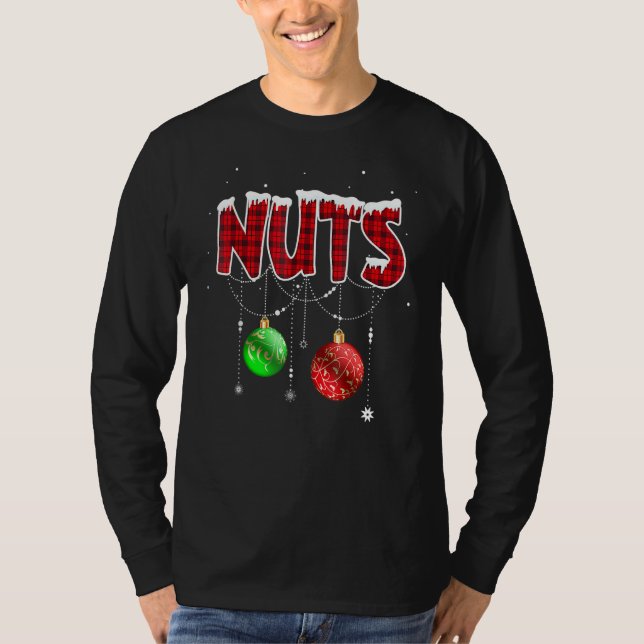 Chest Nuts Funny Matching Chestnuts Christmas Coup T-Shirt (Vorderseite)