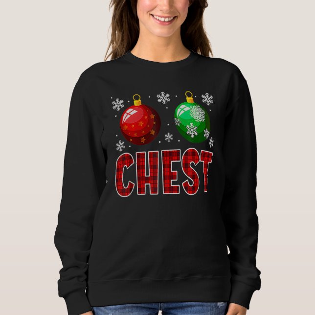 Chest Nuts Matching Chestnuts  Christmas Couples C Sweatshirt (Vorderseite)