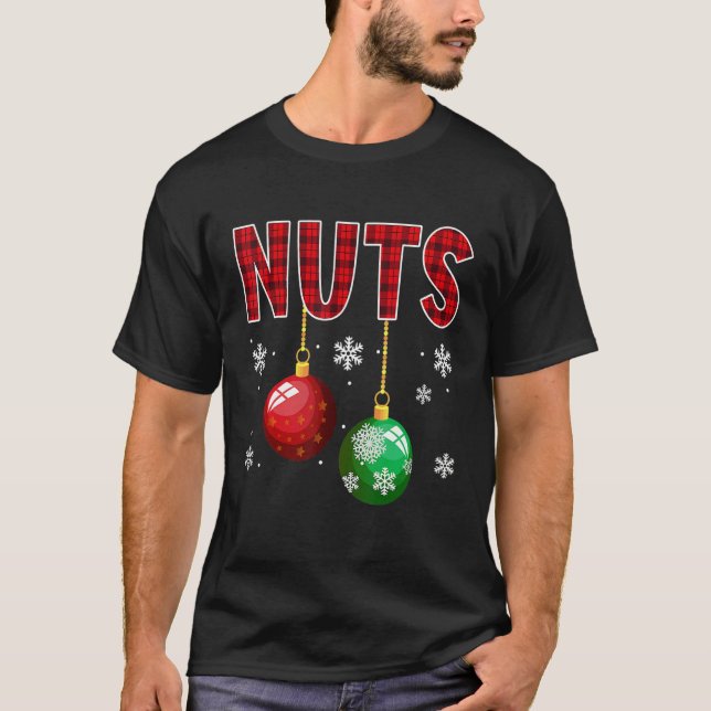 Chest Nuts Matching Chestnuts   Christmas Couples  T-Shirt (Vorderseite)