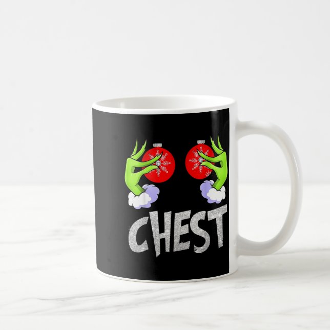 Chest Nuts Matching Chestnuts Christmas Snow Coupl Kaffeetasse (Rechts)