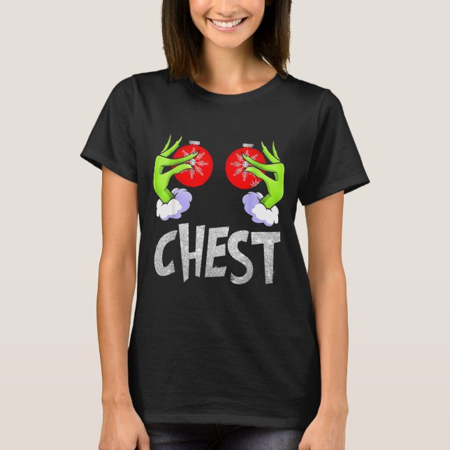 Chest Nuts Matching Chestnuts Christmas Snow Coupl T-Shirt (Vorderseite)