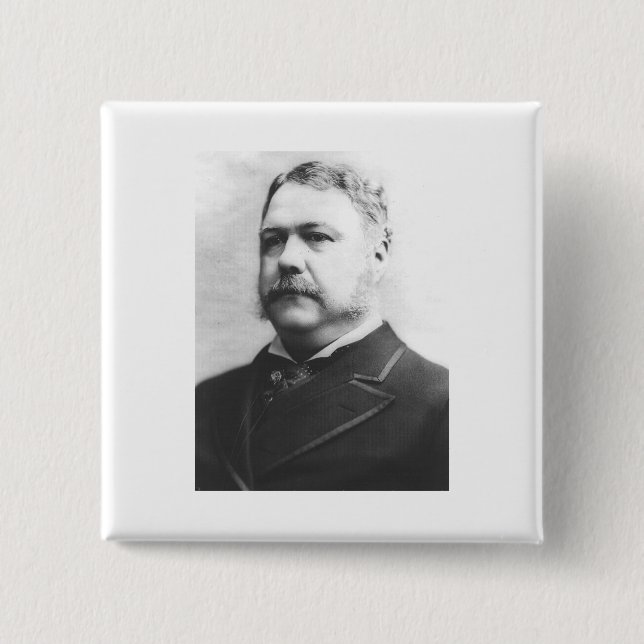 Chester A. Arthur 21 Button (Vorderseite)