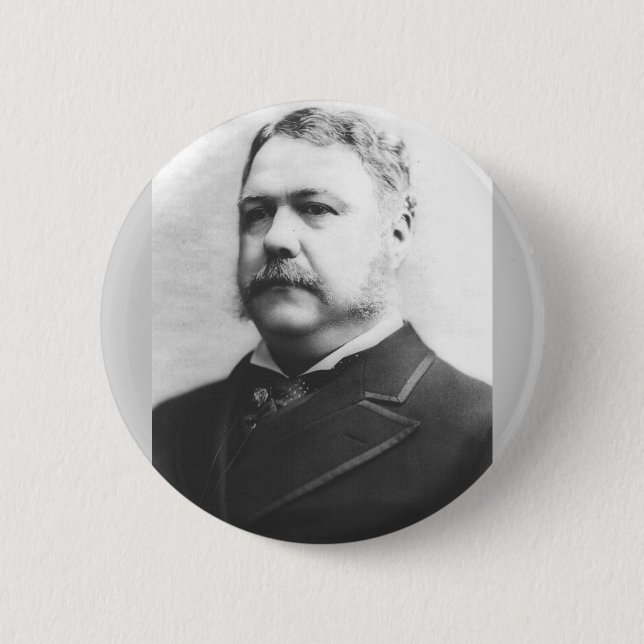 Chester A. Arthur 21. Präsident Button (Vorderseite)