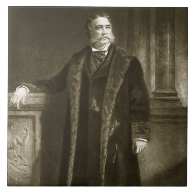 Chester A. Arthur, 21. Präsident des vereinigten Fliese (Vorderseite)