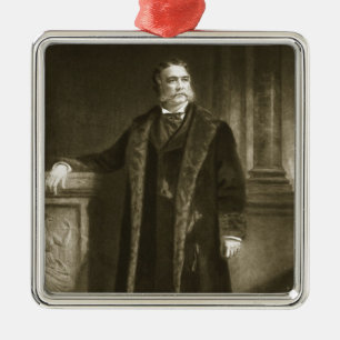 Chester A. Arthur, 21. Präsident des vereinigten Silbernes Ornament