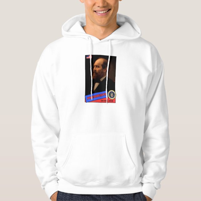 Chester A. Arthur Baseball Card Hoodie (Vorderseite)