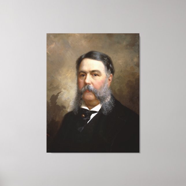 CHESTER A. ARTHUR Portrait von Ole P.H. Balling Leinwanddruck (Vorderseite)