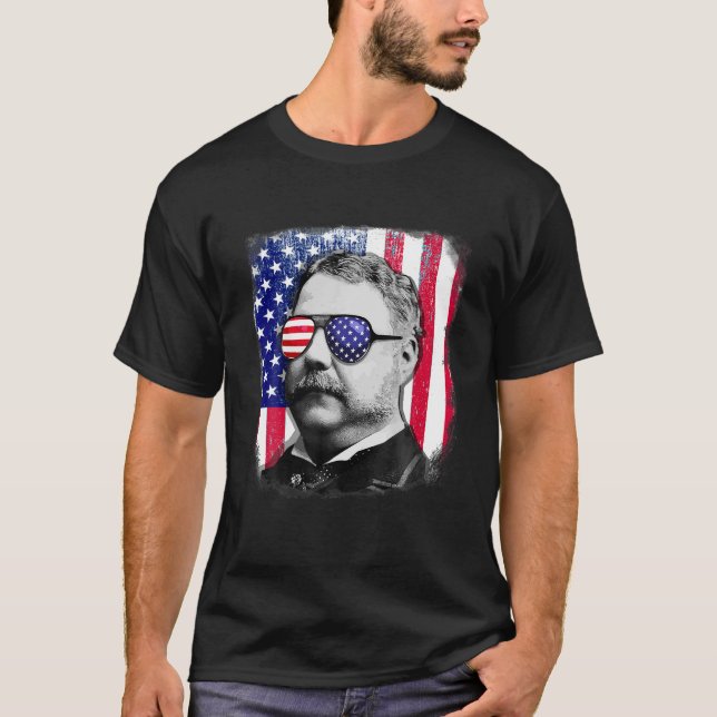 Chester A Arthur US-Flagge Shirt 4. Juli (Vorderseite)