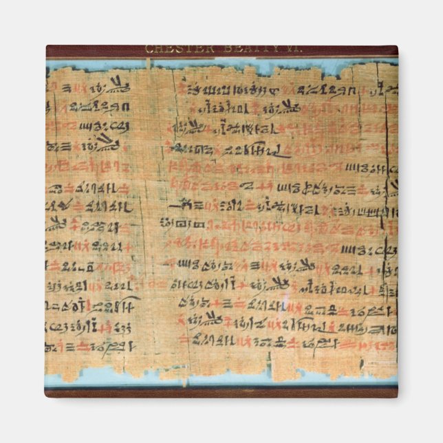 Chester Beatty Medical Papyrus Magnet (Vorne)