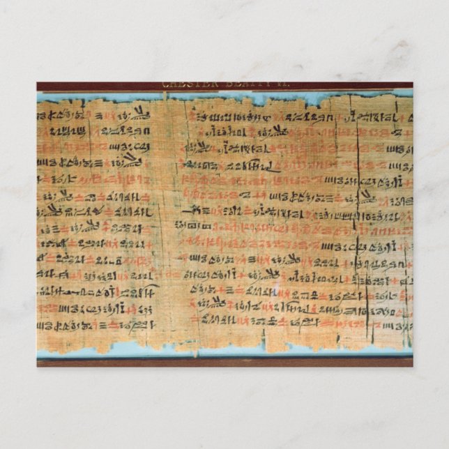 Chester Beatty Medical Papyrus Postkarte (Vorderseite)