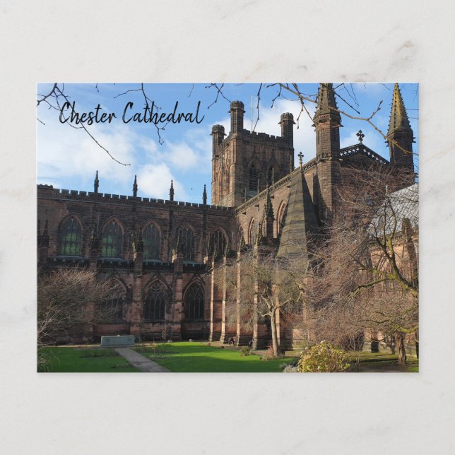 Chester Cathedral Postkarte (Vorderseite)